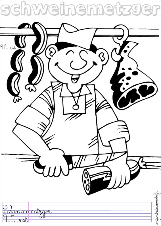 coloriage charcutier 1